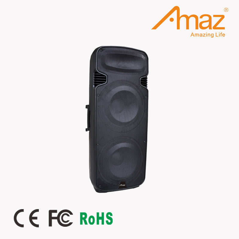 Amaz AL6515C Dual 15 Inch Woofer Best Selling With Two Mics