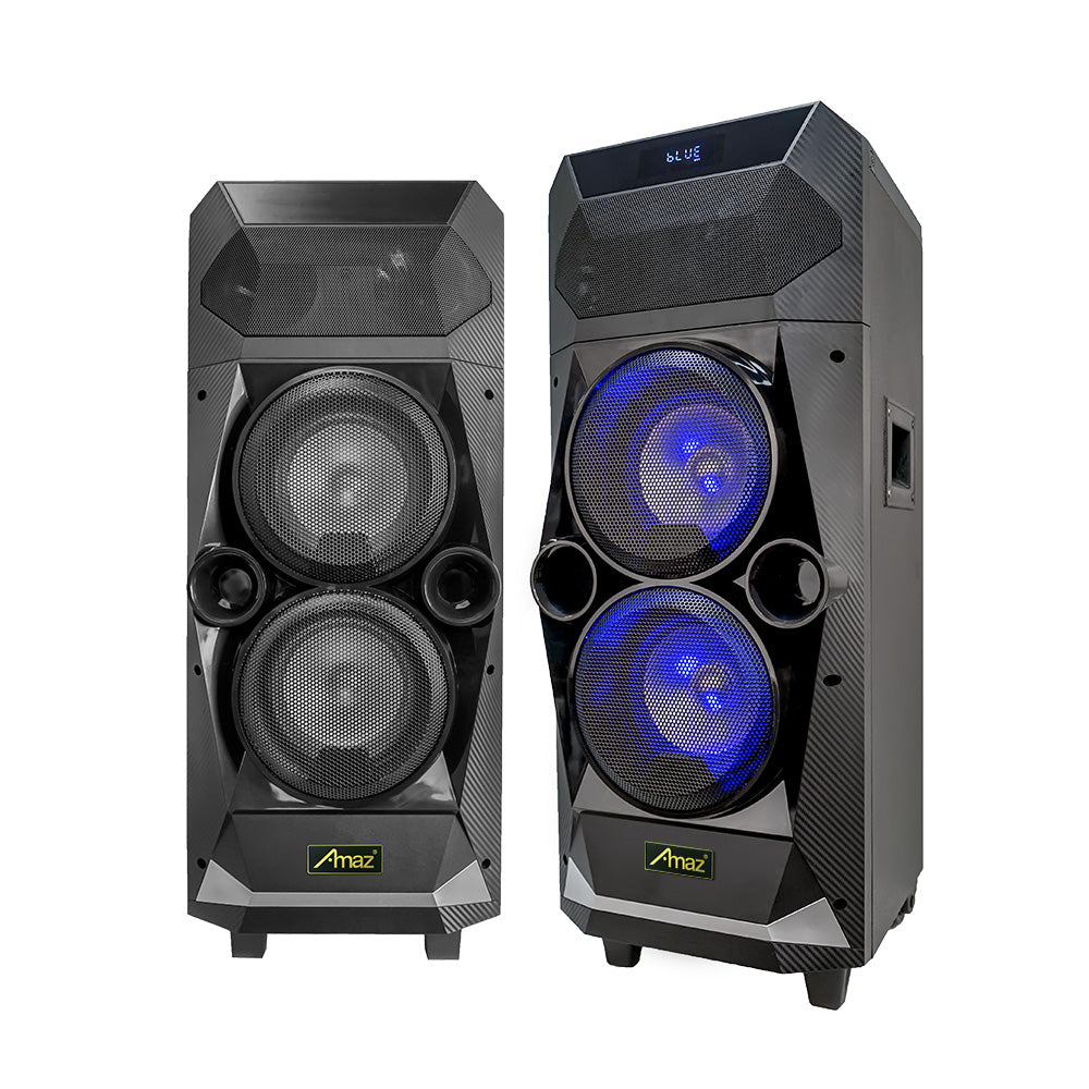 Amaz AL9906 Trolley Speakers Double Bass DJ Party Speaker