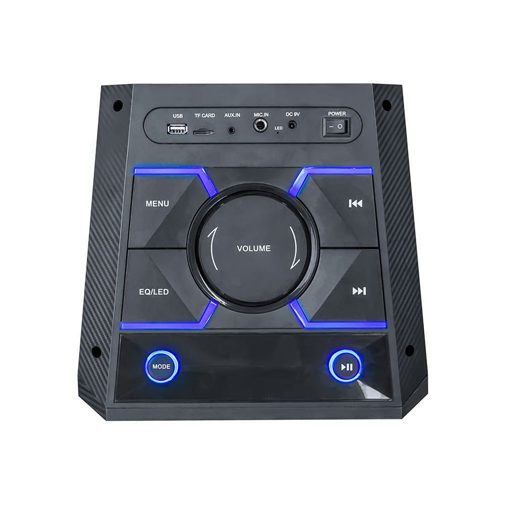 Amaz AL9906 Trolley Speakers Double Bass DJ Party Speaker