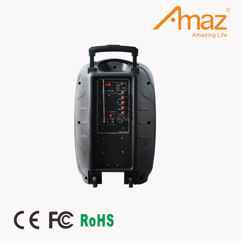 Amaz AL0804C In Stock LED Light Speaker Bluetooth Trolley Speaker