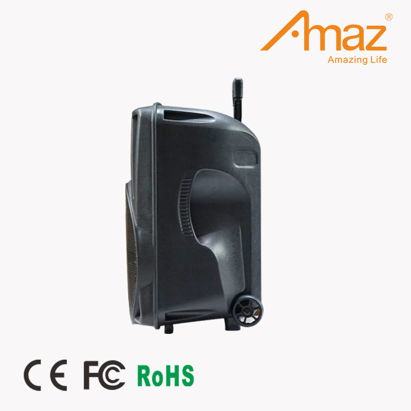 Amaz AL1232C Multifunctional Trolley Speaker With Two Mics