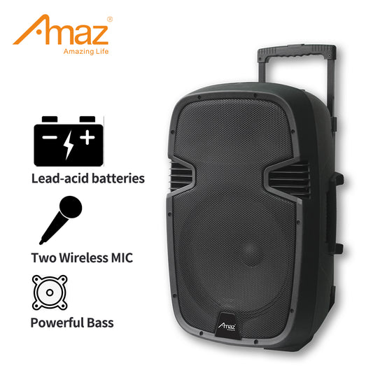 Amaz AL1504L Big Woofer Lead Acid Strong Bass Speaker