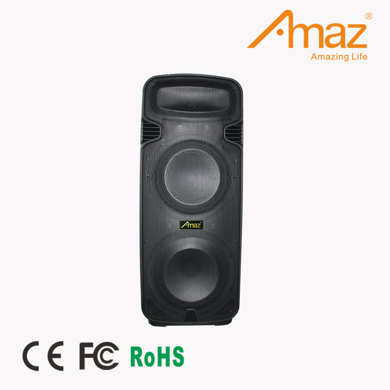 Amaz AL6515C Dual 15 Inch Woofer Best Selling With Two Mics