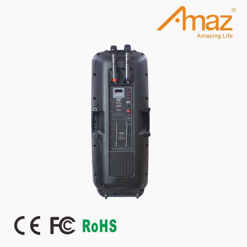 Amaz AL6515C Dual 15 Inch Woofer Best Selling With Two Mics